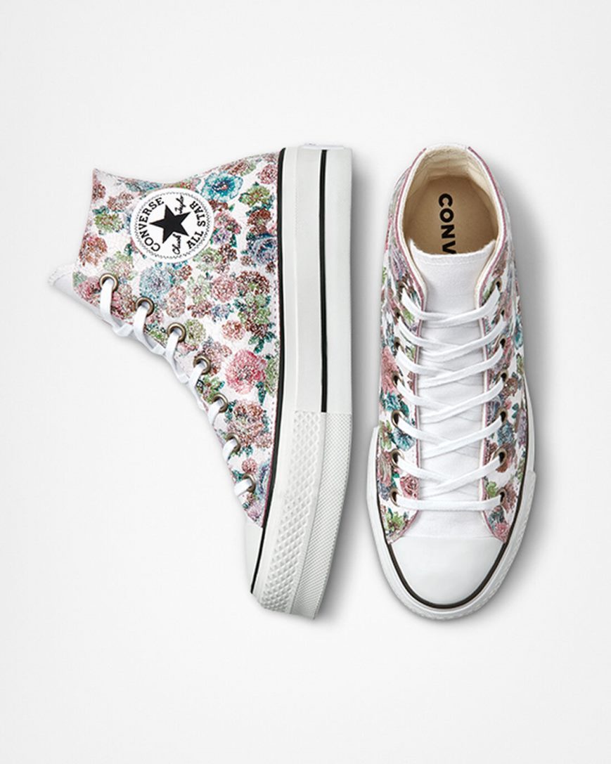 Topanky Na Platforme Converse Chuck Taylor All Star Lift LTD Floral Vysoke Damske Kvetinové | SK JXZRP6